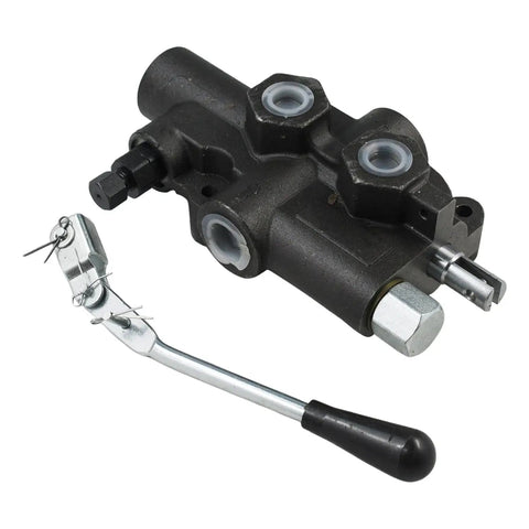 Four Way Three Position Hydraulic Log Splitter Valve With Auto Return Detent Lever For Easy Return, 25GPM 2750PSI