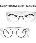 Anti Fog Safety Glasses With Vented Side Shields For Lab Medical And Daily Use, transparent frame over prescription glasses