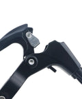 Close-up of black aluminum brake lever from Upgrade Your Ride With This 4 Piece Aluminum Bicycle Brake Set For Mountain And Road Bikes