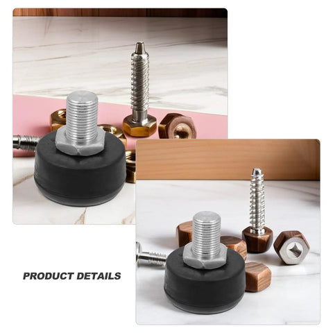 4 Pack Roller Skate Toe Stoppers Replacement Black Honeycomb Rubber Brake Plugs for Quad and Inline Skates on marble surface