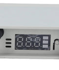Bulletproof Mini 12V Ups Battery Backup Keeps Outdoor Cameras Routers And Led Strips Rock Solid During Blackouts With A Dependable 3600 Mah Reserve And Smooth One Point Five Amps Output Us Plugged In Ready, showcasing digital display and connections.
