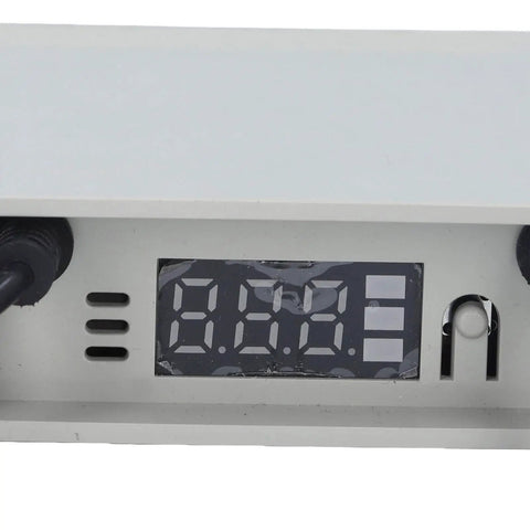 Bulletproof Mini 12V Ups Battery Backup Keeps Outdoor Cameras Routers And Led Strips Rock Solid During Blackouts With A Dependable 3600 Mah Reserve And Smooth One Point Five Amps Output Us Plugged In Ready, showcasing digital display and connections.