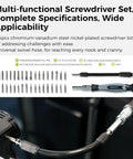 Creality 3D printer tool kit, 74-piece screwdriver set with interchangeable bits and handle for maintenance