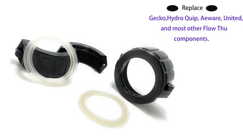 Must Have 2 Inch Spa Heater Gasket Replacement O Ring 7114030B 5 Pack with components for Gecko, Balboa, Hydro Quip
