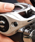 Palm Sized Fishing Reel With Slow Shaking Iron Plate 3000 Line Capacity Line Cup Durable Anti Rust Metal Housing for easy casting