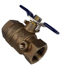 Brass Backflow Ball Valve With Test Port, 1 Inch FPT, Built To Last Plumbing Workhorse For Backflow Prevention, Premium Brass Construction