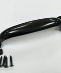Door Pull Six And A Half Inch Steel Black Coated Surface Mount Two Pack With Mounting Hardware For Barn Garage Screen Doors Fence Gates