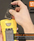 Hands Free Multimeter Hanging Kit With Magnetic Hanger And Two Straps Plus Two Clips For Electrical Meters attachment demo