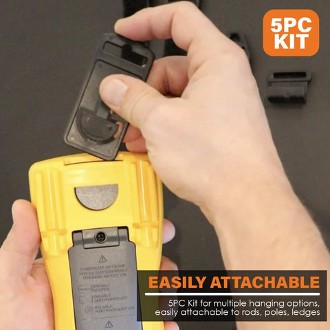 Hands Free Multimeter Hanging Kit With Magnetic Hanger And Two Straps Plus Two Clips For Electrical Meters attachment demo