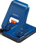 Heavy-Duty 2-Hole Punch With Smooth Action, Handles Up To 37 Sheets, Adjustable Paper Guides, Ergonomic Palm-Sized Design in Blue