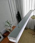 Natural Marble LED Pendant Light Modern Linear Hanging Lamp for Hotel Lobby Restaurant Dining Table Living Room Bedroom Lighting,Space overhead view