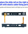 Ultimate 18 In 1 Joy Con Repair Kit For Nintendo Switch Not For Switch 2 with slide rails and elastic cable parts