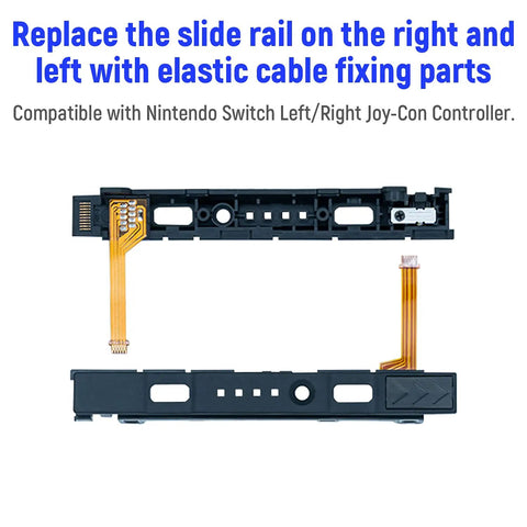 Ultimate 18 In 1 Joy Con Repair Kit For Nintendo Switch Not For Switch 2 with slide rails and elastic cable parts