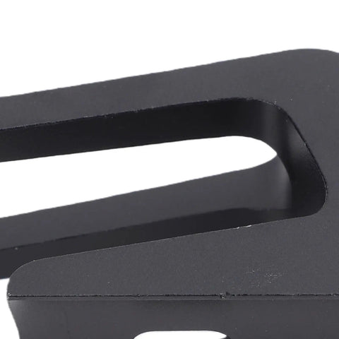 Close-up of Aluminum Alloy Scooter Front Hook For M365 And Electric Scooters with black finish, showing sturdy design and material detail.