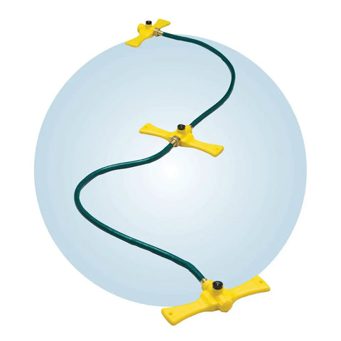 Port A Rain Portable Sprinkler System For Lawn And Garden Easy Setup Custom Layout For Odd Shaped Areas Secures With Stakes