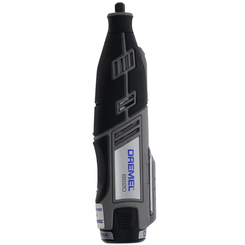 12V Max Cordless Rotary Tool Kit With 1.5Ah Battery Pack Renewed, side view of the 8220 tool with ergonomic grip design
