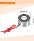 5V Round Solenoid Electromagnet With 180N Peak Force And 18Kg Holding Suction DC Electric Lifting Magnet For Automation Equipment