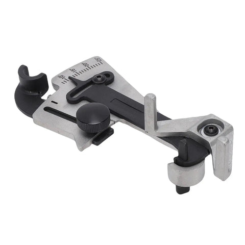 Precision Sharpener Angle Adjuster With Clamp For Custom Woodworking, Door Frame Crafts, And Cabinet Decorations To Perfectly Grind Any Cutter Size Fast, metal construction, angle guide clamp.