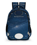 Moon Phase Diagram Printed Backpack Unisex Large Capacity Dope Everyday Carry Bag Made From Durable Polyester Breathable Fabric With Smooth Zipper