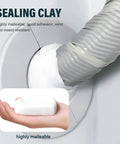 Heavy Duty Waterproof Patching Paste And Dependable Repair Mastic Total Game Changer For DIY Crews Plug Right Up Drain Gaps Fill Drywall Holes Block Pests Straight Up Solid Finish in use sealing gaps and cracks.