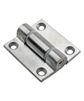 Stainless steel electrical cabinet door hinge with adjustable torque and four mounting holes
