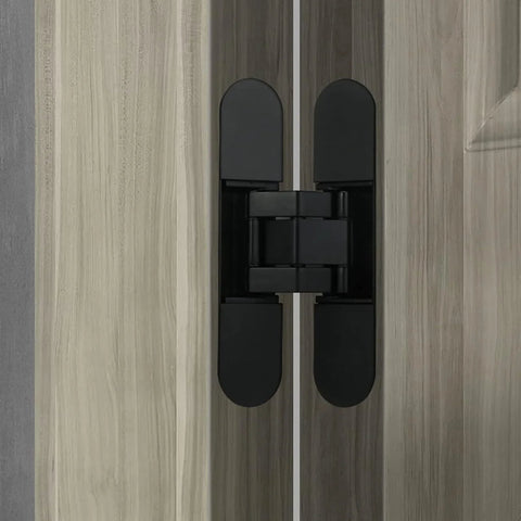 Hidden Door Hinges 7 Inch Set Heavy Duty Concealed Hinges Adjustable 180 Degree 3D Invisible Hinges For Secret Doors