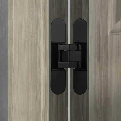 Hidden Door Hinges 6 Inch Heavy Duty 2 Pack Concealed 3D Adjustable Butt Hinges With 180 Degree Swing And 88 LB Capacity