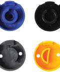 Colorful pieces of Camshaft Synchronizer Alignment Tool Kit For Ford, Mazda, And Mercury Vehicles in blue, black, gray, and yellow.