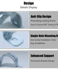 Rock Solid Heavy Duty Three Quarter Inch Emt Conduit Clamps Zinc Plated One Hole Snap On Pipe Supports No Fuss Indoor Outdoor Electrical Metallic Tubing Fasteners 20 Count close-up design details