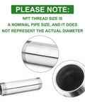 Stainless Steel 1-1/4 Inch NPT Male To 1-1/4 Inch NPT Male Nipple Pipe 8 Inch Length 304 Stainless Corrosion Resistant Pipe