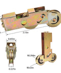 Two Pack Tandem Sliding Patio Door Roller Assembly One And A Quarter Inch Wheel With Steel Ball Bearings Rear Adjustable Replacement