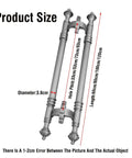 European Style Antique Brass Door Handle size diagram with 120 cm length and 3.8 cm diameter