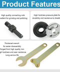 10Pcs Electric Drill Angle Grinder Connecting Rod Set With 10mm Adjustable Rotary Driver Shaft Adapter And Spanner for multipurpose use