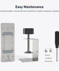 No Drill Door Mount For Video Doorbell SE Ultra Pro Fits Doors 0.82 To 2.08 Inches Thick With Gap Over 0.063 Inches Aluminum Bracket