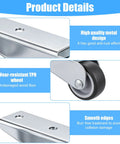 Heavy Duty Vertical Gate Support Track Rollers And Wheels For Smooth Sliding Patio Doors Anti Sag Fence Hardware close-up of metal track and TPR wheel.