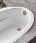Champagne Bronze Lift And Turn Tub Trim Set With Two Hole Overflow Faceplate No Putty Gasket Tub Drain Stopper Conversion Kit With Universal