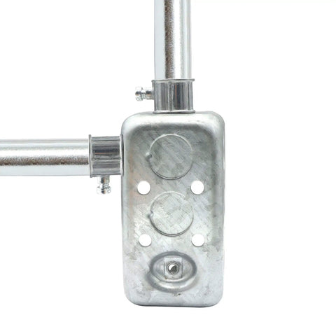 25 Pack Half Inch EMT Set Screw Connectors Zinc Die Cast Electrical Conduit Fittings for EMT to load centers, steel outlet boxes.