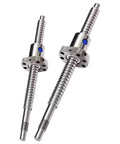 Left Hand Thread Ball Screw With Nut, 16mm Diameter, 5mm Lead, End Machined, For Robotic Arms And Motion Rails, 500mm Long