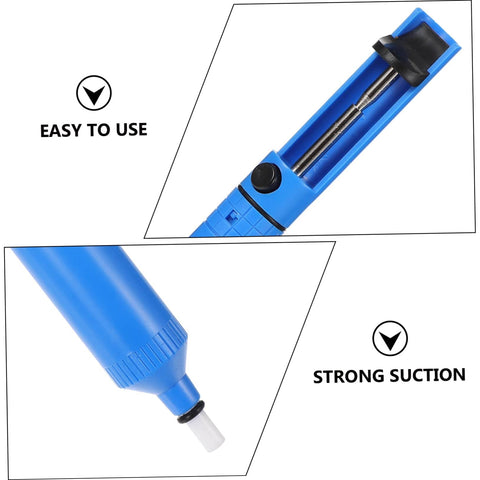 Desoldering Gun Solder Sucker Pen Set 2 Pack Vacuum Solder Removal Tool for PCBs showing easy use and strong suction features