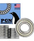 10 Pack R10 ZZ Chrome Steel Sealed Ball Bearings with packaging showing USA flag and penguin logo