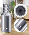 Close-up of 4 Pack Threaded Tip Replacement Kit for mop extension poles showing metal 1 inch threaded tail adapter and hole.