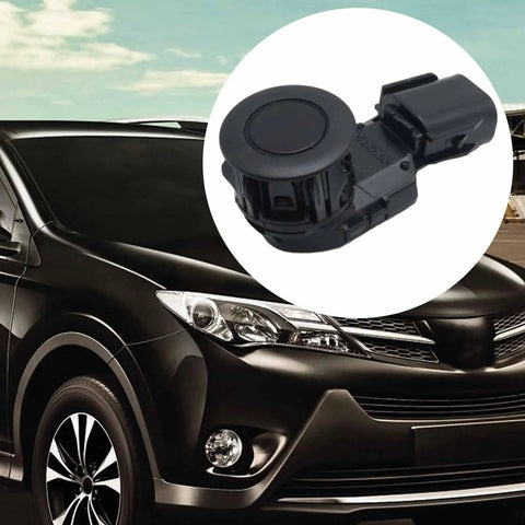 Toyota RAV4 2014 To 2018, Tacoma 2015 To 2022, And Tundra 2014 To 2021 Reverse Backup Parking Sensor Replacement Kit With 89341-0C010 And 89341-0C020, Plug And Play, Easy Install, High Precision Rear Park Assist Sensors, black ABS plastic