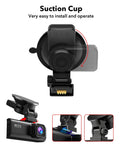 Suction Mount For F7N Series Dash Cam With Built In GPS Module, Easy Install, 180 Degree Rotatable, Adhesive Pads Shown