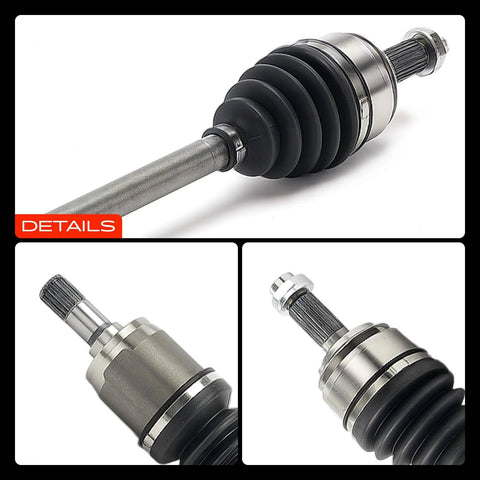 Honda Civic Front CV Axle Shaft Assembly Pair Beefed Up Heavy Duty Direct Fit for 2006 Through 2015 1.8L L4 Automatic Transmissions.