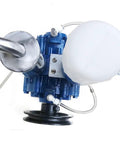 Top view of Vacuum Pump Milking Machine 250 Liters Per Minute Portable Electric Milker For Cows Sheep Goats Heavy Duty Aluminum Shell With Heat Dissipation