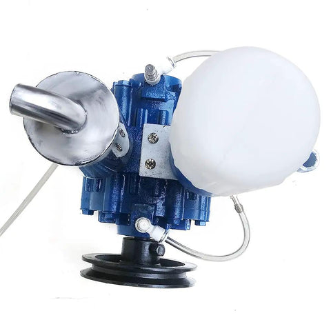 Top view of Vacuum Pump Milking Machine 250 Liters Per Minute Portable Electric Milker For Cows Sheep Goats Heavy Duty Aluminum Shell With Heat Dissipation