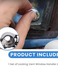 Installing Locking Chrome Vent Window Handle Kit Left Side For GM Chevrolet Blazer Jimmy Suburban Trucks 1973 1994.
