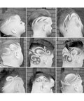 Custom hair designs demonstrating precise lines created with USB Charged Electric Hair Clipper For Barbershop And Home Use Metal Body Trimmer