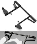Rugged Rear Grab Bar for Yamaha Raptor 700 2006-2026, aircraft-grade aluminum, top and side view.