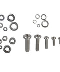 320 Piece Stainless Steel Hex Socket Screws Nuts Bolts Kit 304 Rust Resistant Round Flat Head Washer Assortment on display